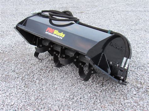 mini skid steer attachments sale|mini skid steer tiller attachment.